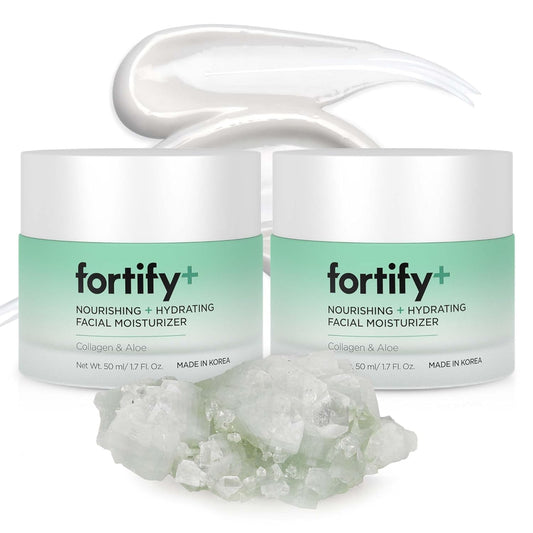 Hyaluronic Acid Moisturizer For Face with Collagen & Aloe - Dermatologist-Tested Anti-Aging Korean Skin Care - Ultra Hydrating & Nourishing - Fragrance & Alcohol-Free (2 Pack)