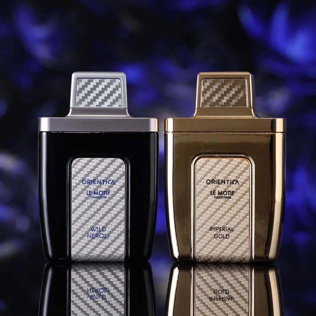 Orientica Le Motif Wild Neroli Eau De Parfum – Fresh Citrus, Bergamot, Lemon, Petit Grain, Neroli, Orange Blossom, Amber, Cedarwood, Musk - Arabic Perfume for Men & Women – 2.9oz / 85ml