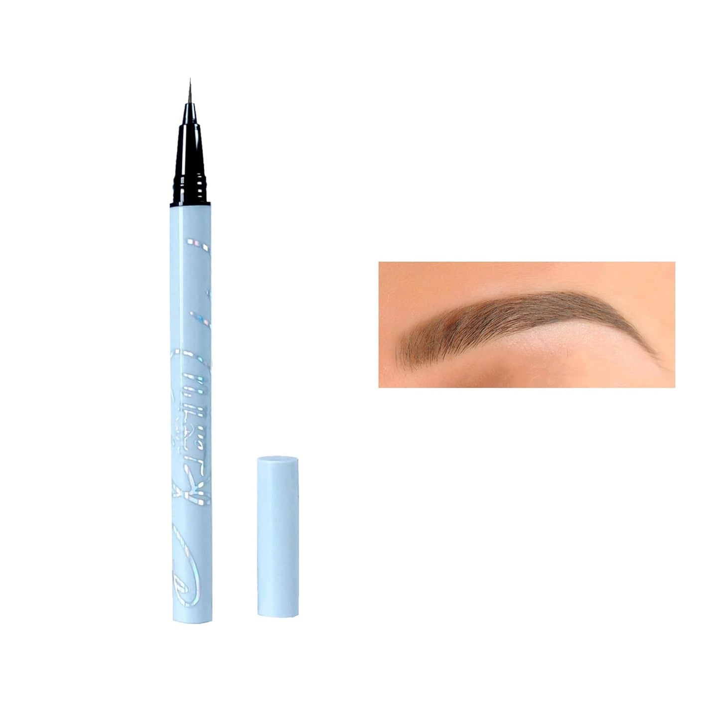 Ultra-fine Waterproof Lift & Snatch Liquid Eyebrow Pen, 5 Colors, Dark Brown, Long Lasting Smooth Soft Eye Brow Tint, Natural Eyebrow Tint (3-Tea brown)