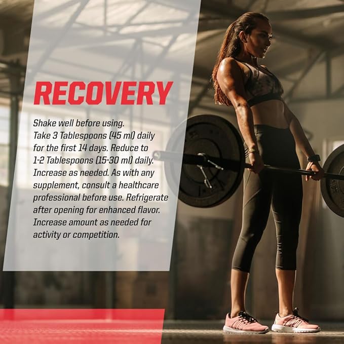 Undefined Nutrition Recovery by Brian Shaw - Oral Liquid Hyaluronic Acid (HA) + MSM - Protects Joints and Muscles, Reduces Post Workout Soreness – Joint and Connective Tissue Repair Supplement – 24 oz