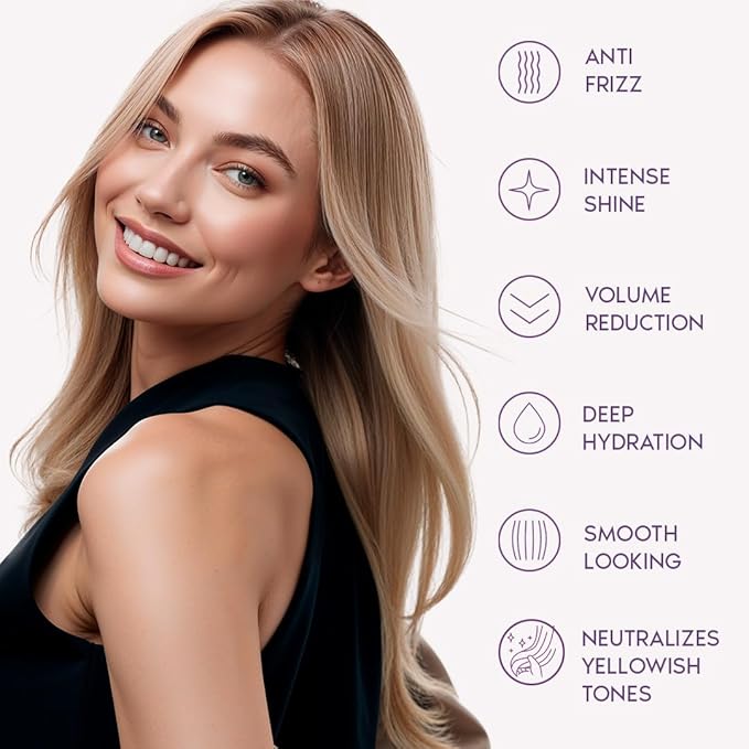 Ravenna B-tox Blond Kit - Hair B-tox Treatment (1 Kg/35.2 Fl Oz) Formaldehyde-Free + Hair Mask for Damaged Hair (1,5 Kg/ 52.9 fl oz) - Straightening, Intense Shine & Moisture for Blondes