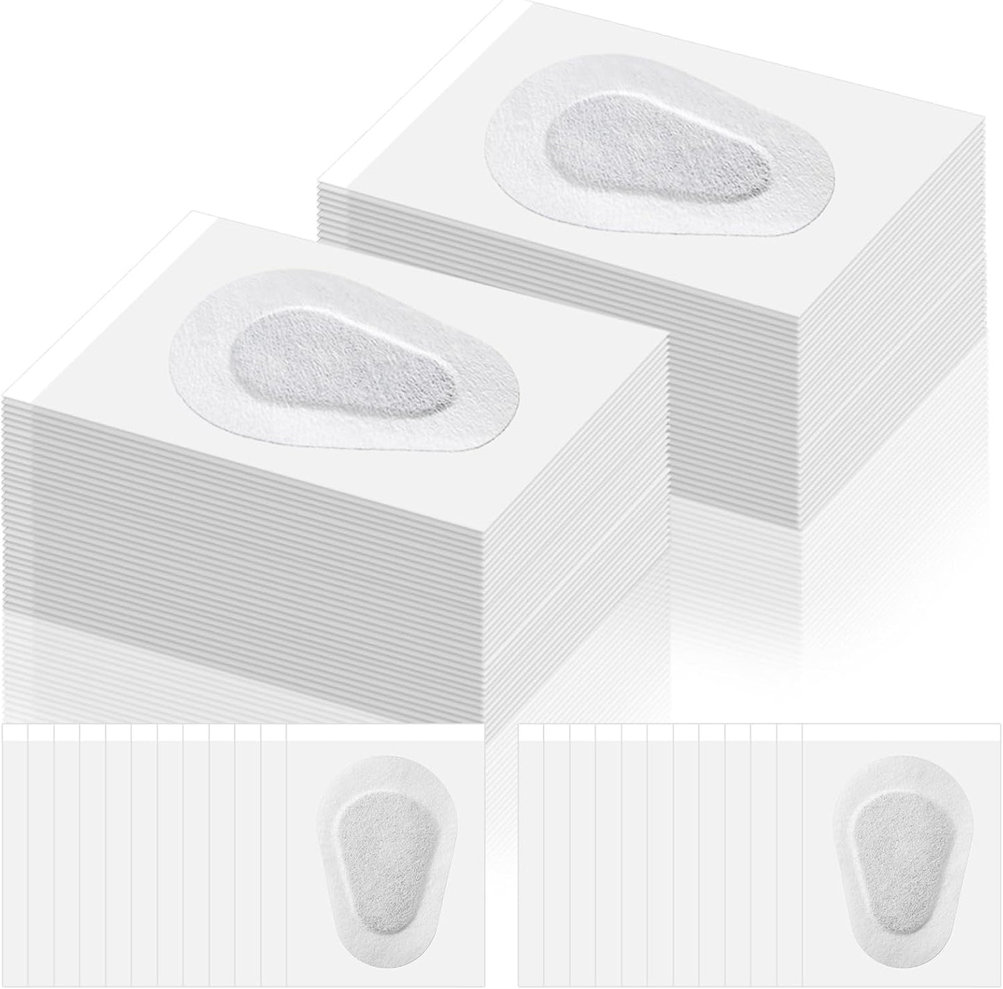 Panitay 40 Pcs Adhesive Eye Patches for Adults Disposable Breathable Medical Eye Patch for Amblyopia Lazy Latex Free Adhesive Bandages for Men(3.3 x 2.3 Inch,White)