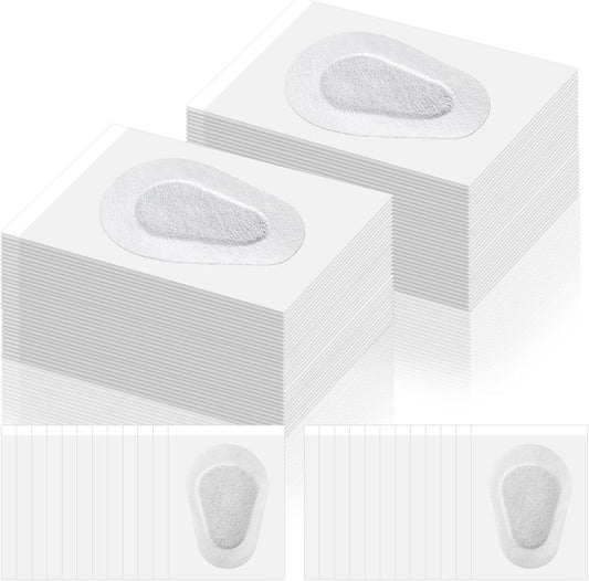 Panitay 40 Pcs Adhesive Eye Patches for Adults Disposable Breathable Medical Eye Patch for Amblyopia Lazy Latex Free Adhesive Bandages for Men(3.3 x 2.3 Inch,White)