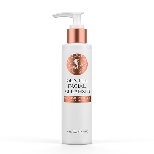Gentle Face Cleanser with Hyaluronic Acid - Hydrating, Exfoliating & Deep Pore Facial Cleanser Smooths & Softens Skin for All Skin Types - Oily, Dry, Sensitive, Combination & Normal Skin Types