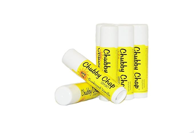 One (1x) Large Jumbo Chapstick Natural Chapstick - .5 Ounce Lip Balm (Sun-Kissed Vanilla)