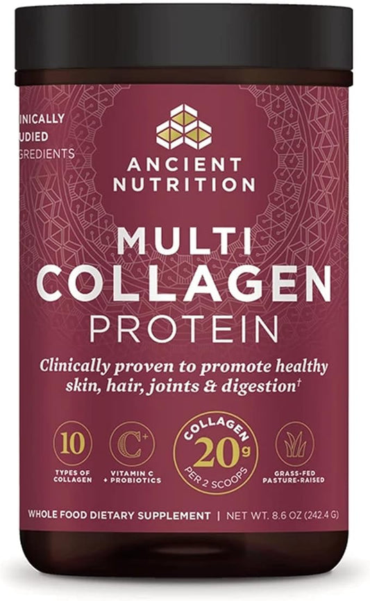 Ancient Nutrition Hydrolyzed Collagen Peptides Powder 24 Servings, 8.6oz