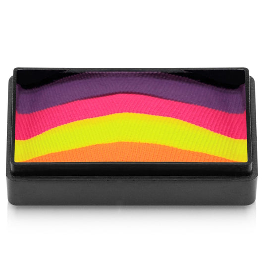 Kraze FX Dome Stroke - Lyric (25 gm), Professional 1-Stroke Split Cake, Hypoallergenic, Non-Toxic, Water Activated Face & Body Painting Makeup Supplies for Sensitive Skin, Kid Safe, Adults