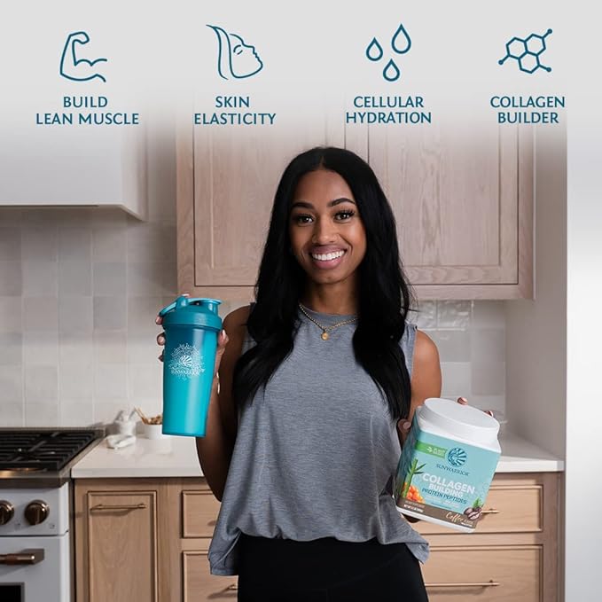 Vegan Collagen Protein Powder for Women | Plant Based Collagen Powder Coffee Flavor with Vegan Hair Skin and Nails Vitamins | Non-GMO No Added Sugar Soy Dairy & Gluten Free (Coffee, 20 Servings)