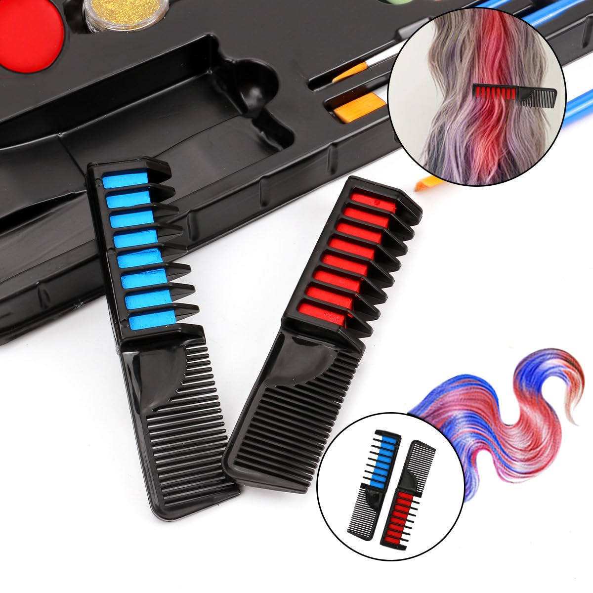 Glow UV Blacklight Face Paint,Neon Fluorescent Body Painting Palette,Water Activated Makeup Eyeliner,Water Based Glow In The Dark Party Halloween Washable for Adult Body Paint Set (colour mixture)