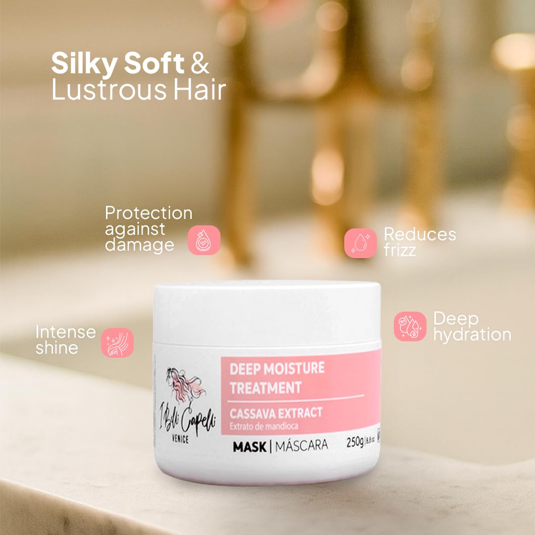 I Belli Capelli Venice Cassava Extract & Argan Oil Hair Mask - (8.8 oz /250g)