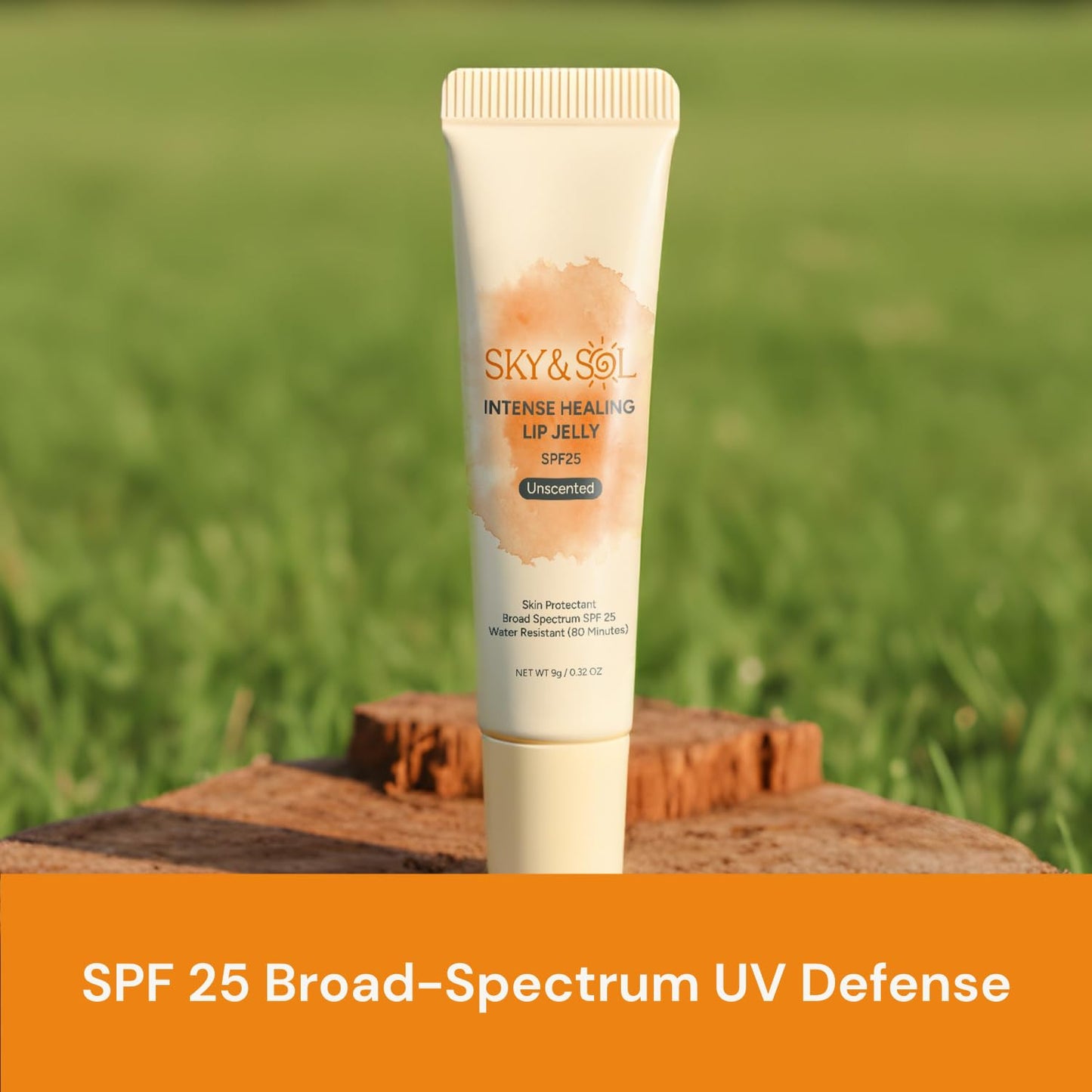 Sky & Sol Lip Jelly SPF 25 – 3 Pack Natural Hydrating Lip Balm with Broad-Spectrum Sun Protection and Primer, Water-Resistant for Smooth, Plump & Rosy Lips.