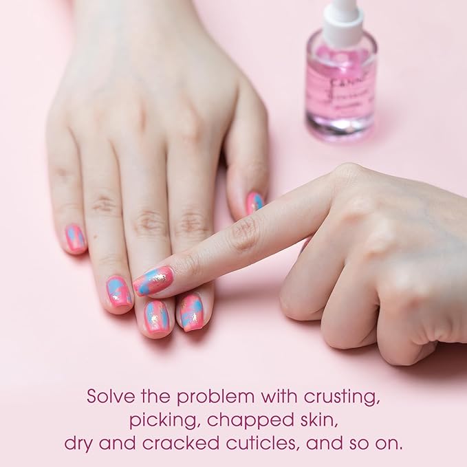 CANNI 15ml Cuticle Oil Nail Oil Cuticle Oil Care for Nail, Moisturizes and Conditions Skin, Stronger Nails Spa and Hand Manicure Essentials for Repaired Thin Nails DIY Home Nail for Women