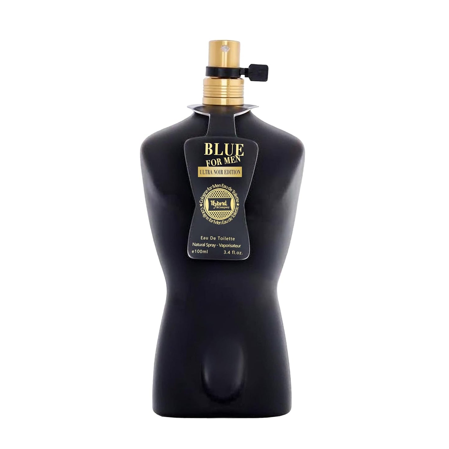 Hybrid & Company Blue For Men Ultra Noir Eau De Toilette Vaporisateur Natural Spray 3.4 Fl Oz