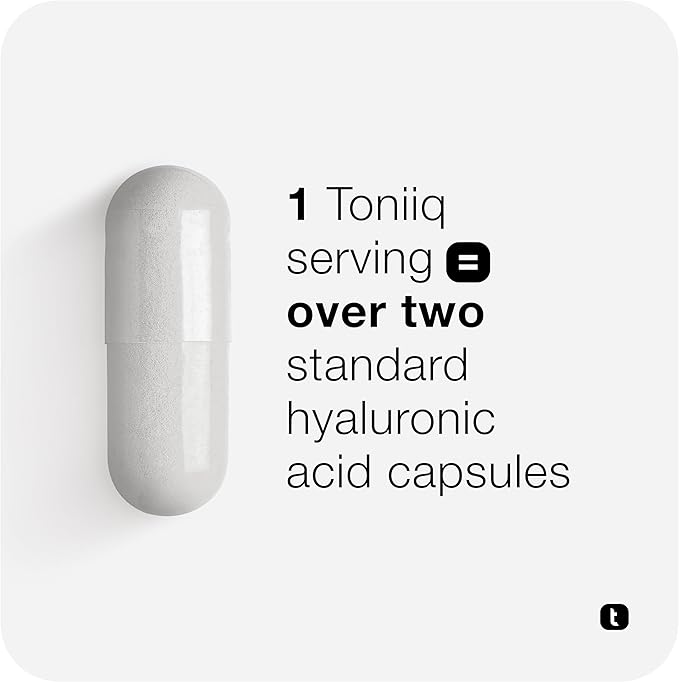 Ultra High Purity Hyaluronic Acid Capsules - 95%+ Highly Purified and Highly Bioavailable - 275mg Formula - Non-GMO Fermentation - High Strength with Vitamin C - 180 Capsules