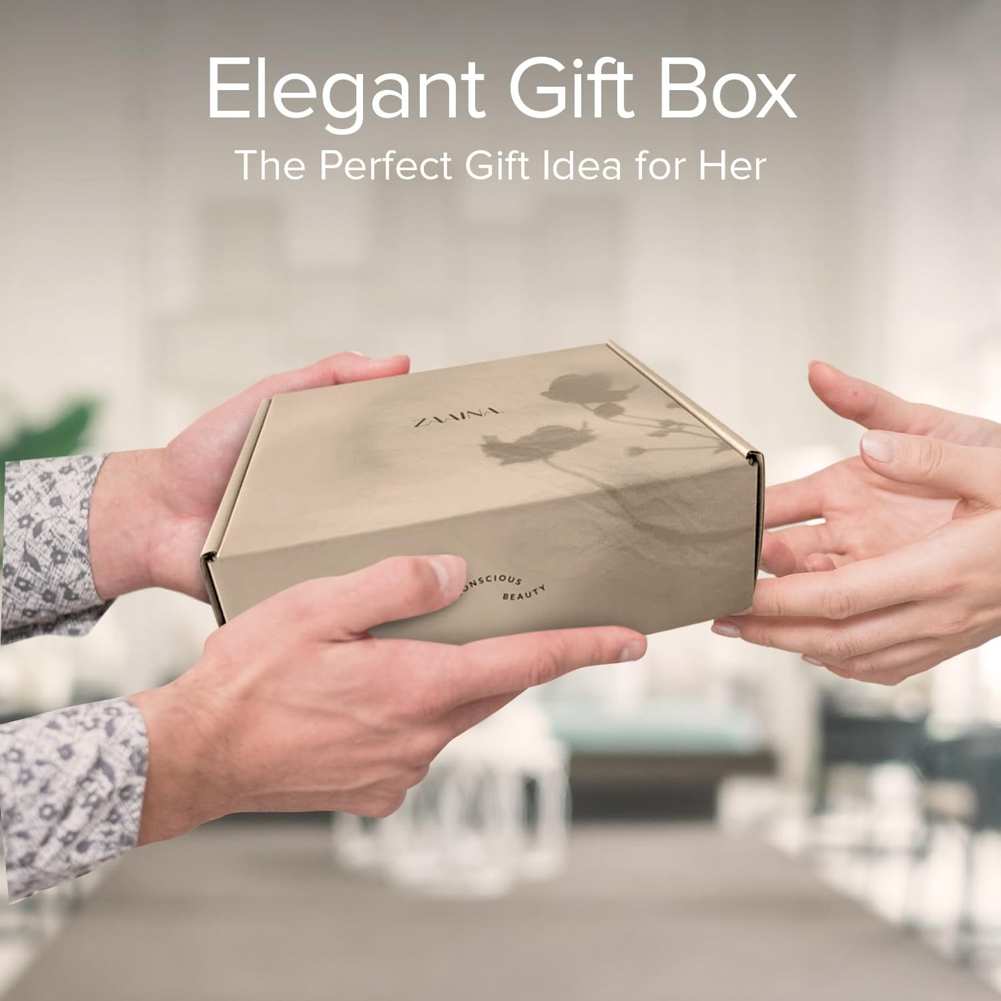 ZAAINA Wellness Spa Set for Women - Self Care Gift Basket for Her, Pampering Home Spa Package for Woman, Unique Gift for Mom, Relaxing Birthday Gifts for Women