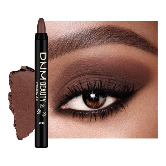 Chocolate Matte Cream Eye Shadow Stick Makeup for Women, Chocolate Matte Eyeliner Pencil Eyeshadow Brightener Stick for Eyes, Waterproof Eyeshadow Applicator Blendable sombras para ojos 66#