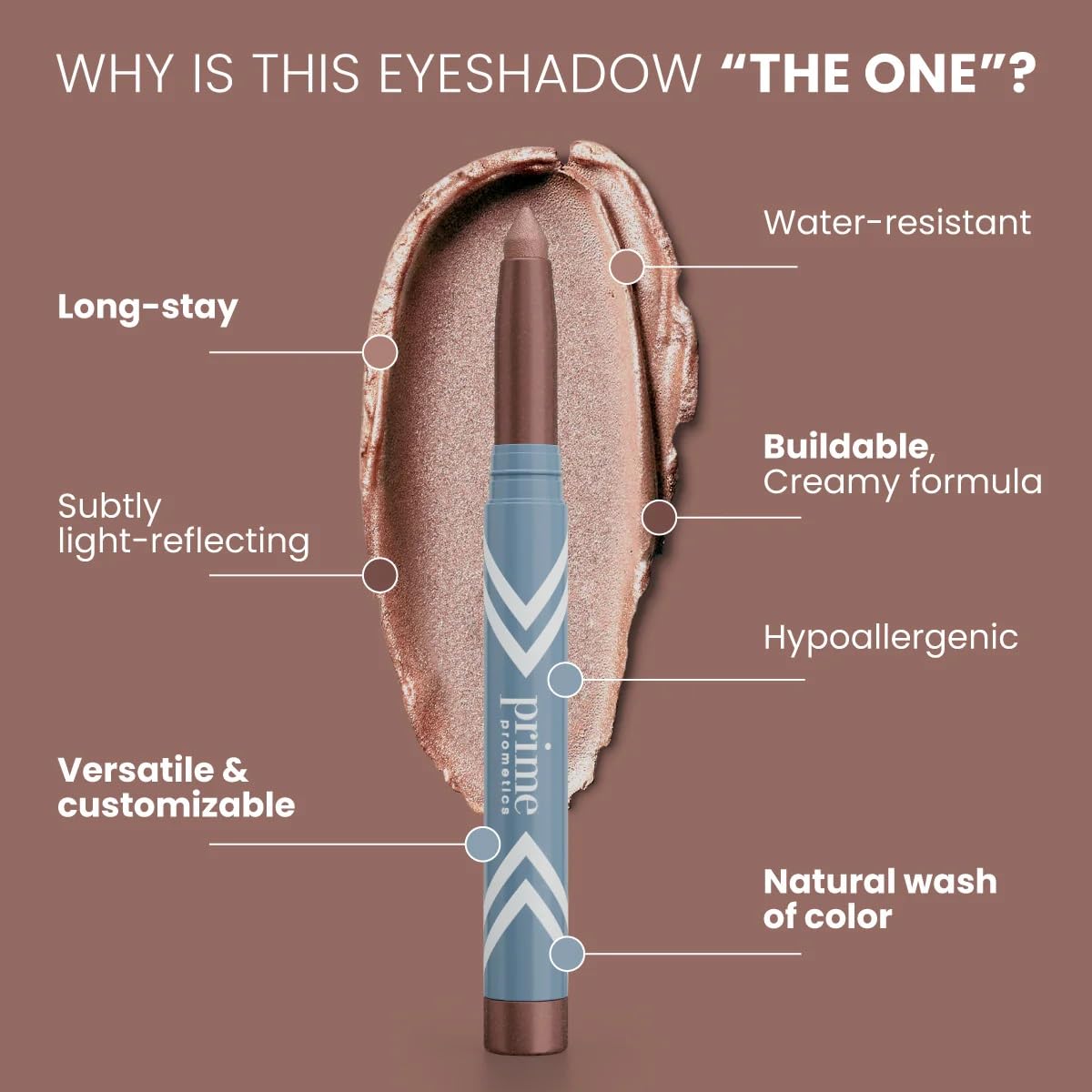 PRIME PROMETICS PrimeEyes Eye Brightener for Mature Women – Creamy Eye Shadow Sticks – Easy Application, Quick Eye Lift Effect – Hypoallergenic, Long Wear, Water-Resistant (Nebula)