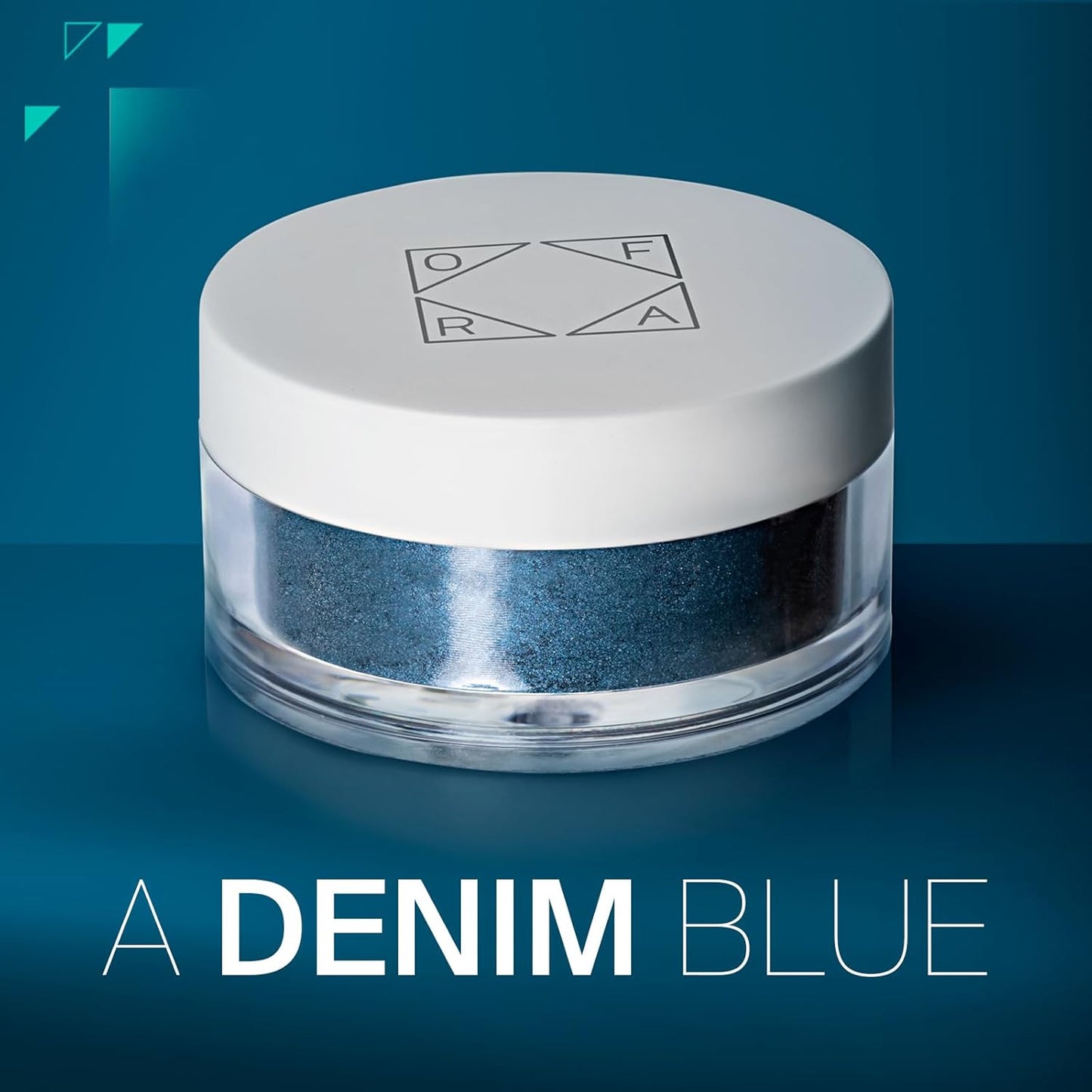 Ofra Loose Eyeshadow - Blue Jeans | Highly Pigmented Single Eyeshadow for Bold, Lasting Color | Smooth, Blendable Formula for Stunning Eye Looks | 6g