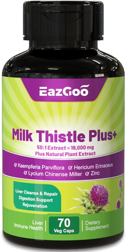 Milk Thistle Extract, Liver Cleanse Supplement, 70 Caps