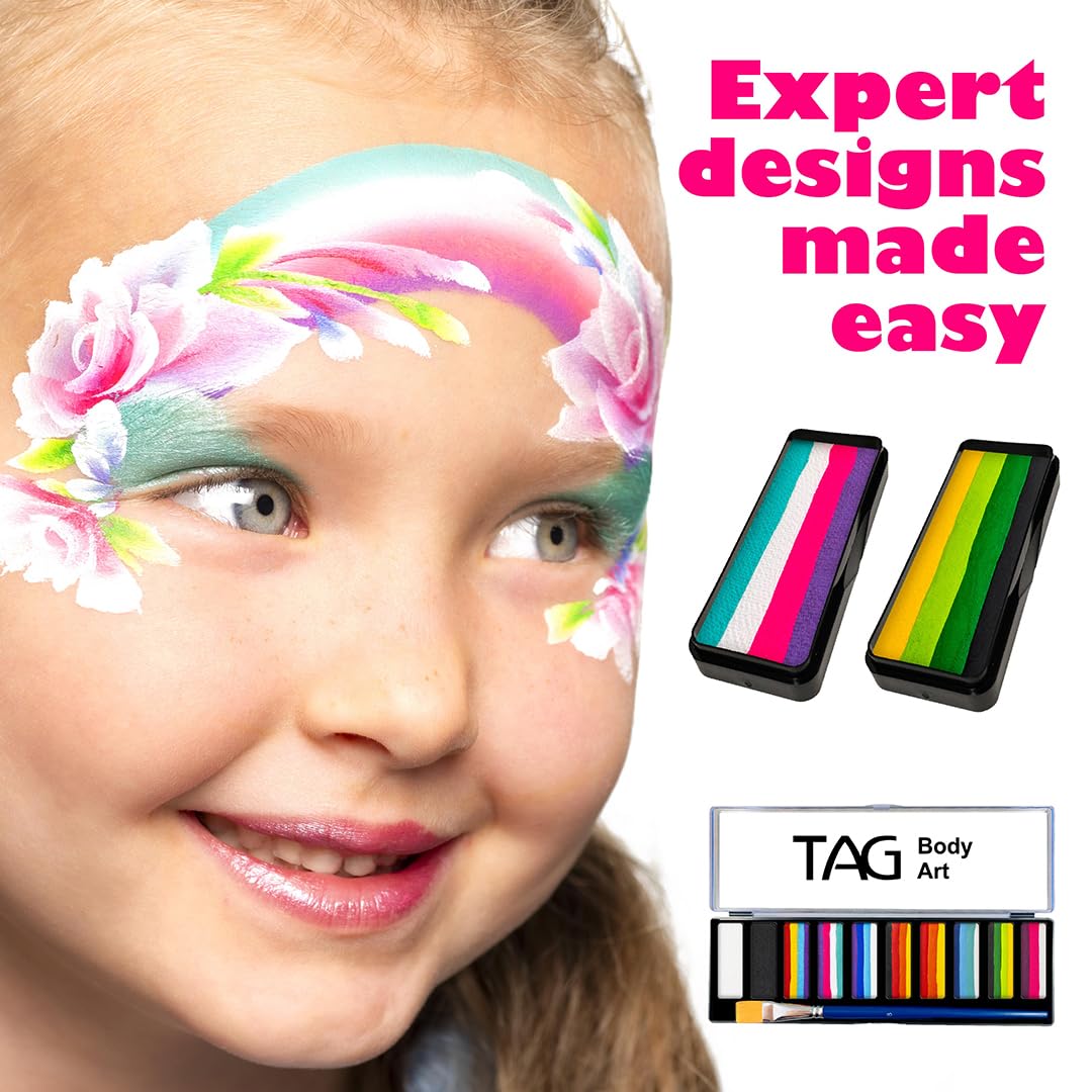 1 Stroke Palette 10 x 10g Face and Body Paint