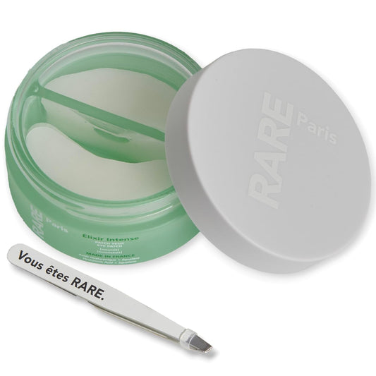 RARE Paris - Élixir Intense - Nourishing Under Eye Patches - Hydrating & Brightening - With Hyaluronic Acid & Squalene - Nourishing, Firming & Revitalizing - Multi-Active Serum Formula - 30 Pairs