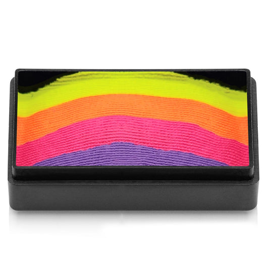 Kraze FX Dome Stroke - Bliss (25 gm), Professional 1-Stroke Split Cake, Hypoallergenic, Non-Toxic, Water Activated Face & Body Painting Makeup Supplies for Sensitive Skin, Kid Safe, Adults