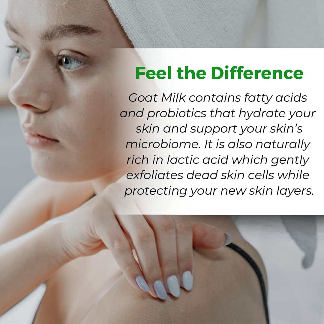 Legend's Creek Farm, Goat Milk Body Butter - Hydrating Natural Body Moisturizer with Organic Shea Butter & Grape Seed Oil - 8 Oz Purifying & Toning Whipped Body Butter (Rosemary & Lavender)