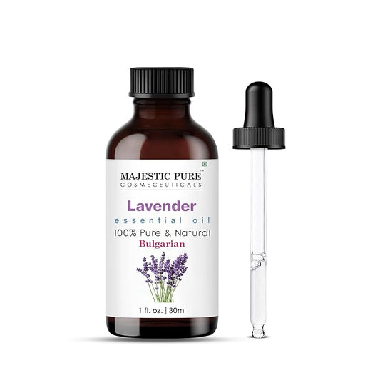 MAJESTIC PURE Lavender Essential Oil | 100% Pure and Natural | Premium Grade Essential Oils for Hair Care, Home Diffusers, Skin, Aromatherapy, Massage and Humidifiers | 1 Fl Oz