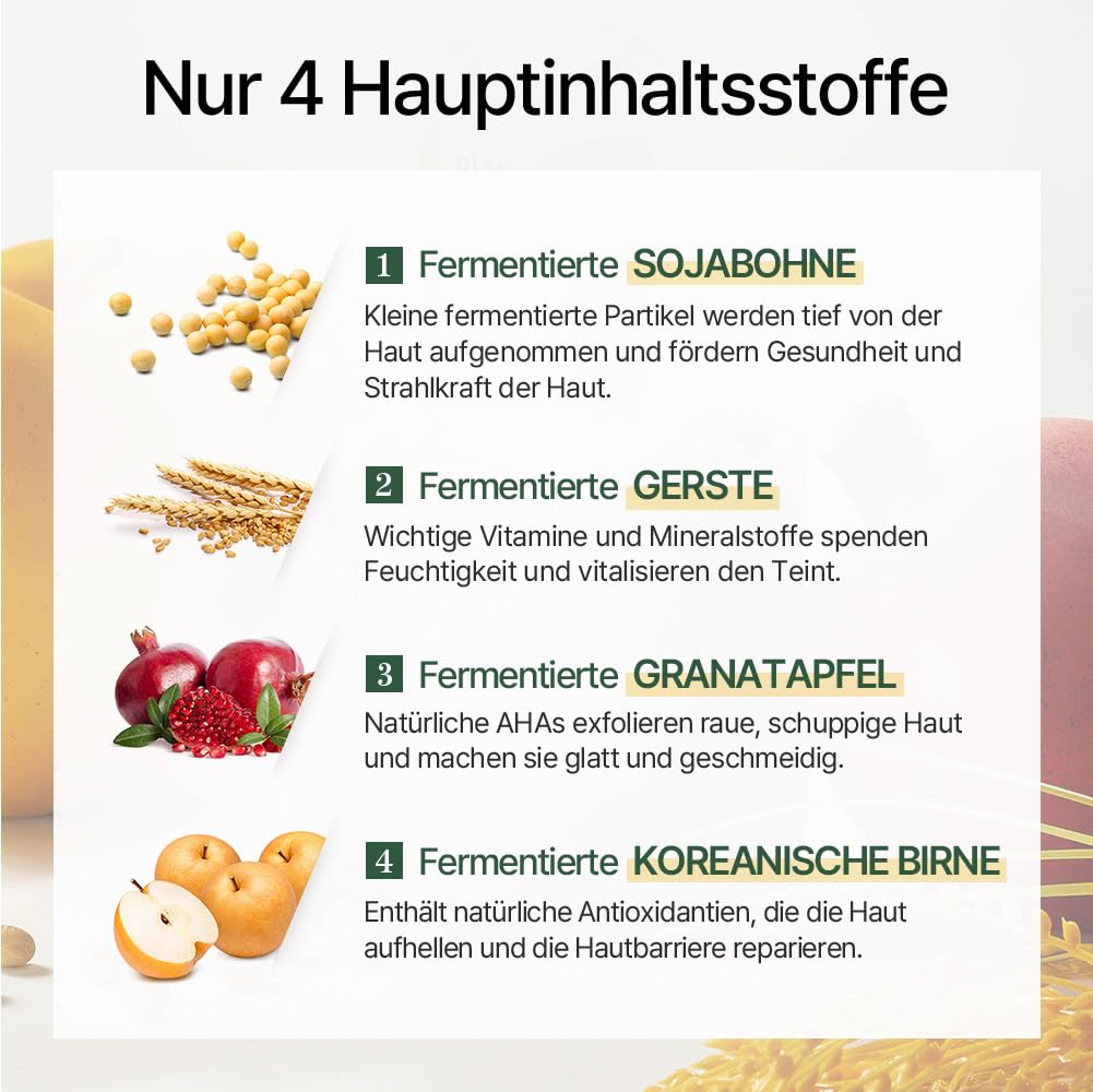 mixsoon Bean Essence Exfoliating Hydrating for Face fermented bean extract Hyaluronic Acid Serum Korean Glass Skin Care 1.69 Fl Oz / 50ml