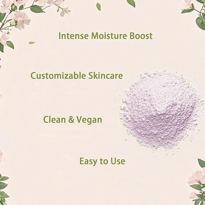 Hyaluronic Acid Powder for Skin Care - Low Molecular Weight, Cosmetic Grade, Water-Soluble Moisturizing Ingredient for DIY Facial Serum & Skincare