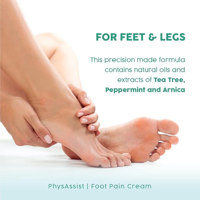 PhysAssist Soothing Foot Cream to Feet and Legs. 4 oz Jar