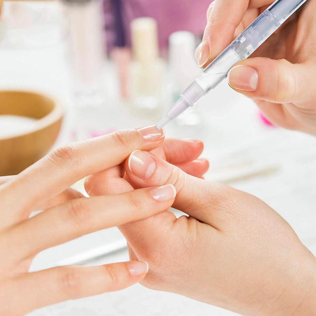 10 Pack 5 ML Cuticle Oil Pens, Empty Nail Oil Pen Transparent Twist Pens with Brush Tip Cosmetic Lip Gloss Containers Applicators Eyelash Growth Liquid Tube