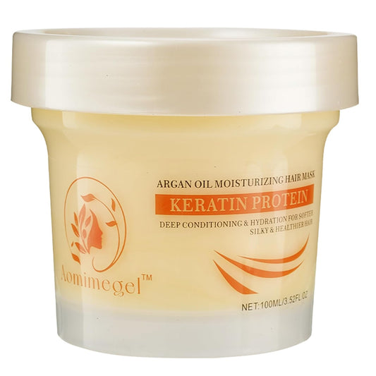 Collagen Hair Mask,Deep Repair Conditioning Argan Oil Hair Mask for Damaged Hair Treatment, Deep Conditioner Hydrating Hair Masque for All Hair Types 3.38oz 100ml