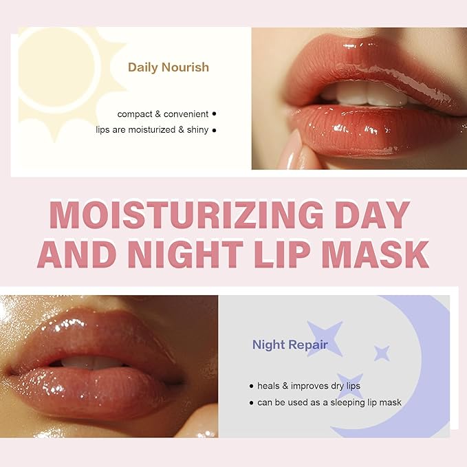 Tinted Lip Butter Balm - Vegan Lip Balm for Instant Moisture, Shine & Hydration - Sheer-Tinted, Soothing Skincare (Vanilla)