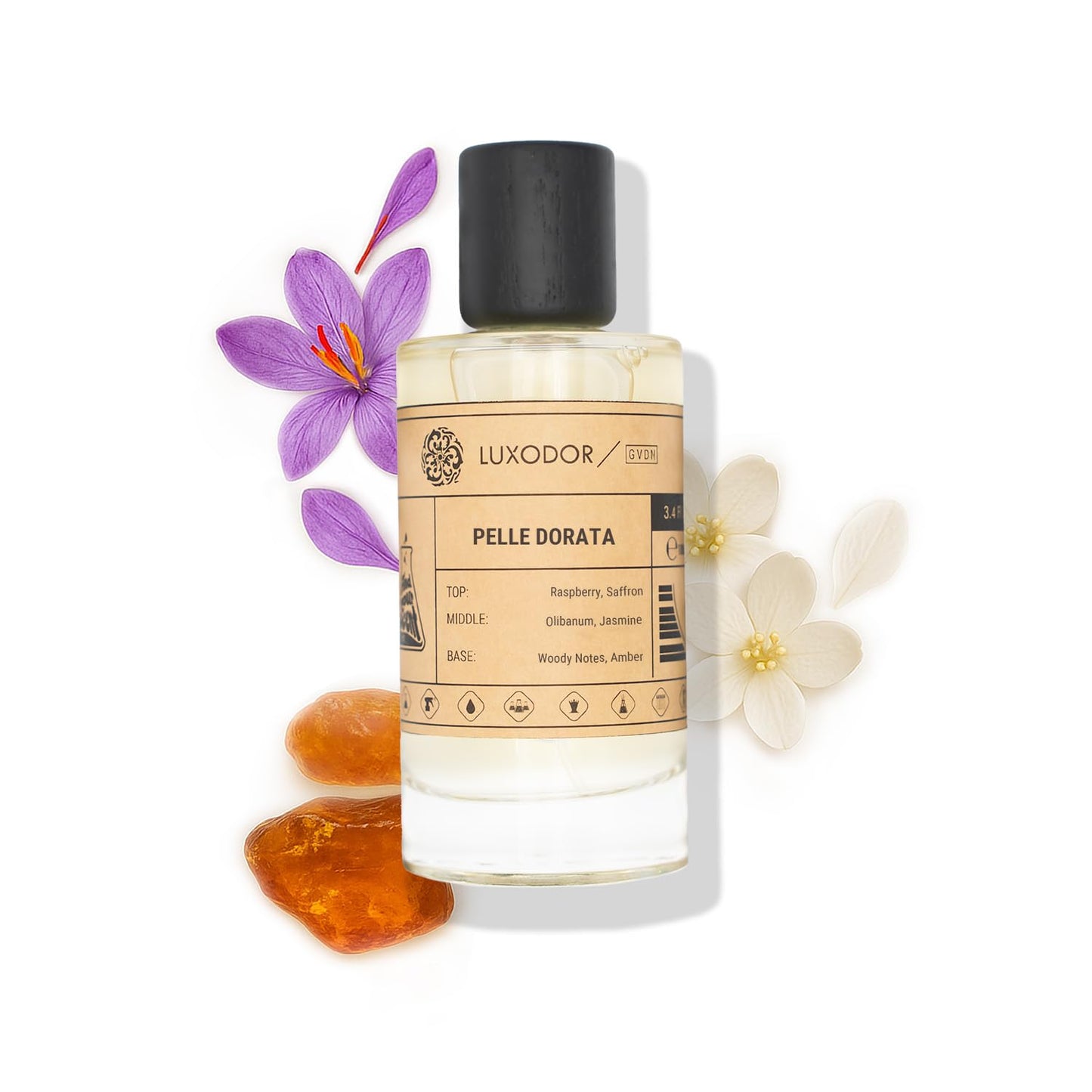 Pelle Dorata Perfume for Women, Inspired by T.F Tuscan Leather, 2-Piece Combo of 100 ml Fragrance Spray Bottle and 10 ml Alcohol-Free Roll-On Perfume Oil, Vegan, Paraben-Free Cologne