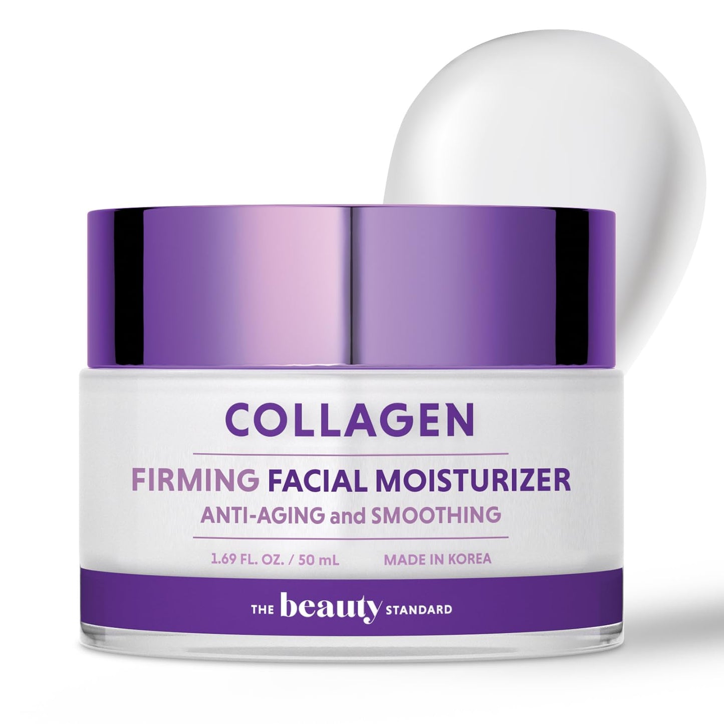Collagen Daily Face Moisturizer - Hydrating, Anti-Aging, Skin Firming - Dermatologist Tested, Clean Beauty, Cruelty-Free Korean Skin Care for All Skin Types - 1.69 fl. oz