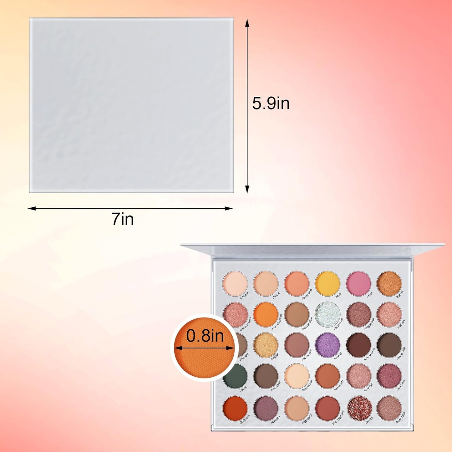 Eyeshadow Palette 30 Pigmented Matte Shimmer Eye Shadow Makeup Palette Glitter Long Lasting Waterproof