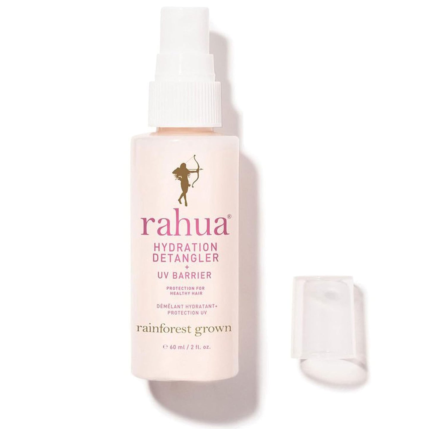 Rahua Hydration Detangler Spray + UV Barrier, Vegan Leave In Hair Spray, Travel Size, Conditioner for Added Shine, Damage Protection & Frizz Control, Rahua Oil, Morete & Mango, All Hair Types, 2 Fl Oz