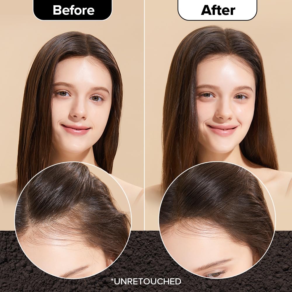 I DEW CARE Biotin Clarifying Dry Shampoo - Tap Secret Dark Original & Dark Brown Duo set | Strengthening & Volumizing, Powder Type, Refillable, Travel size, Brunette, Beauty Gift Sets, 0.29 Oz * 2ea