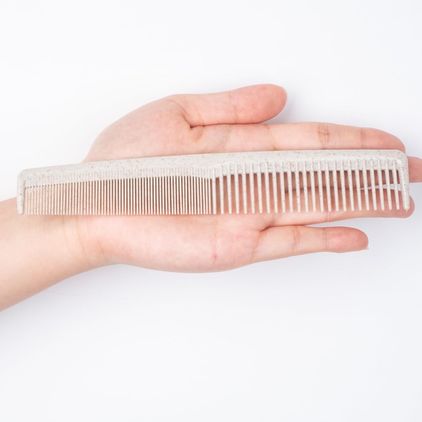 Hair Combs Bulk, Disposable Wheat Straw Combs Individually Wrapped Combs for Hotel, Travel, Airbnb, Charity, Church, Homeless (Pack of 50)