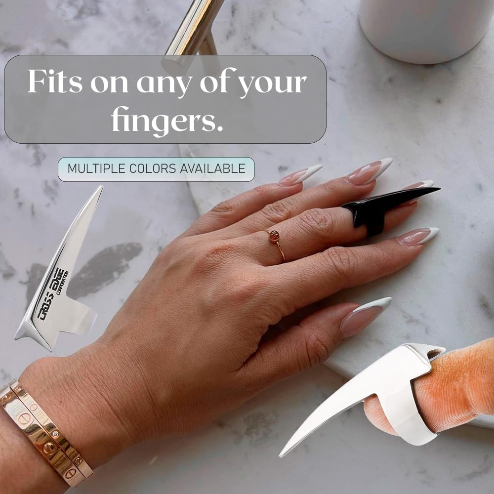 Stainless Steel Stitch Braid Tool & Ring - Quick Hair Parting for Durable Dreadlocks, Wig & Human Hair Extensions Braiding (Silver)