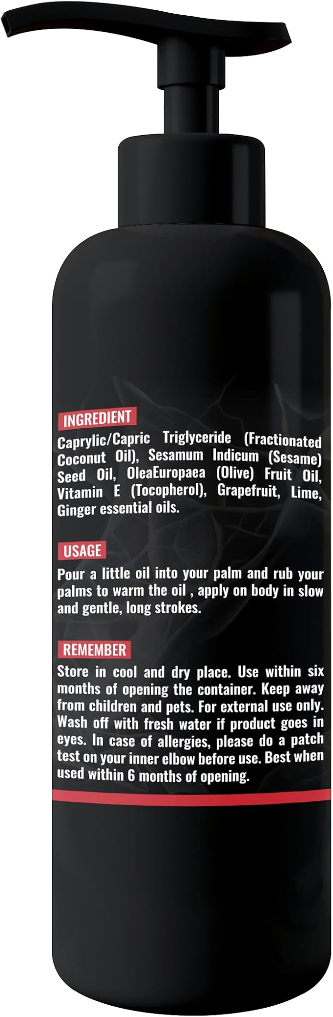 Organic - Edible Citrusy Sensual Massage Oil for Couple Date Night | for Intimate Moments Passion Body Glide No Stain & Non-Sticky | with Coconut Oil, Natural Grapefruit & Lime