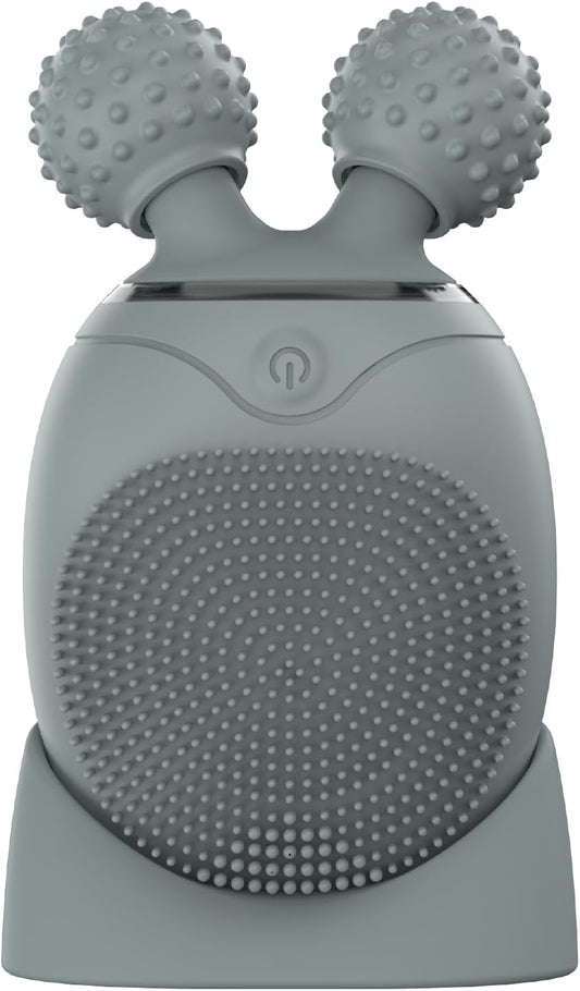 KOAPro Facial Cleansing Brush Exfoliating Face Scrubber for Women and Men, Waterproof Face Brush Cleanser, 3-in-1 Rechargeable Electric Facial Massager Tool, Reusable Sonic Silicone Scrubber