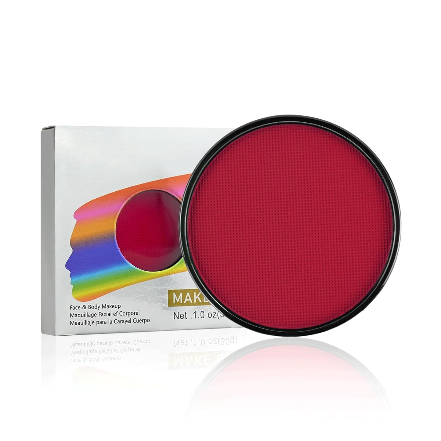 Red Face Paint, Water Based Facepaint, Non Toxic Red Body Paint, High Pigment Face Painting for Halloween, Easter, Costume, Cosplay, Clown Makeup 1.06 Oz.