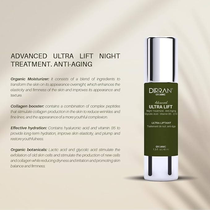 Advanced Anti-Aging Night Treatment by Dirran Organic
