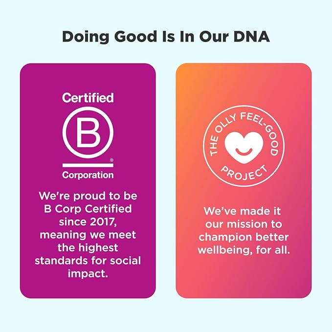 OLLY Ultra Strength Goodbye Stress Softgels, GABA, Ashwagandha, L-Theanine and Lemon Balm, Stress Relief Supplement - 60 Count