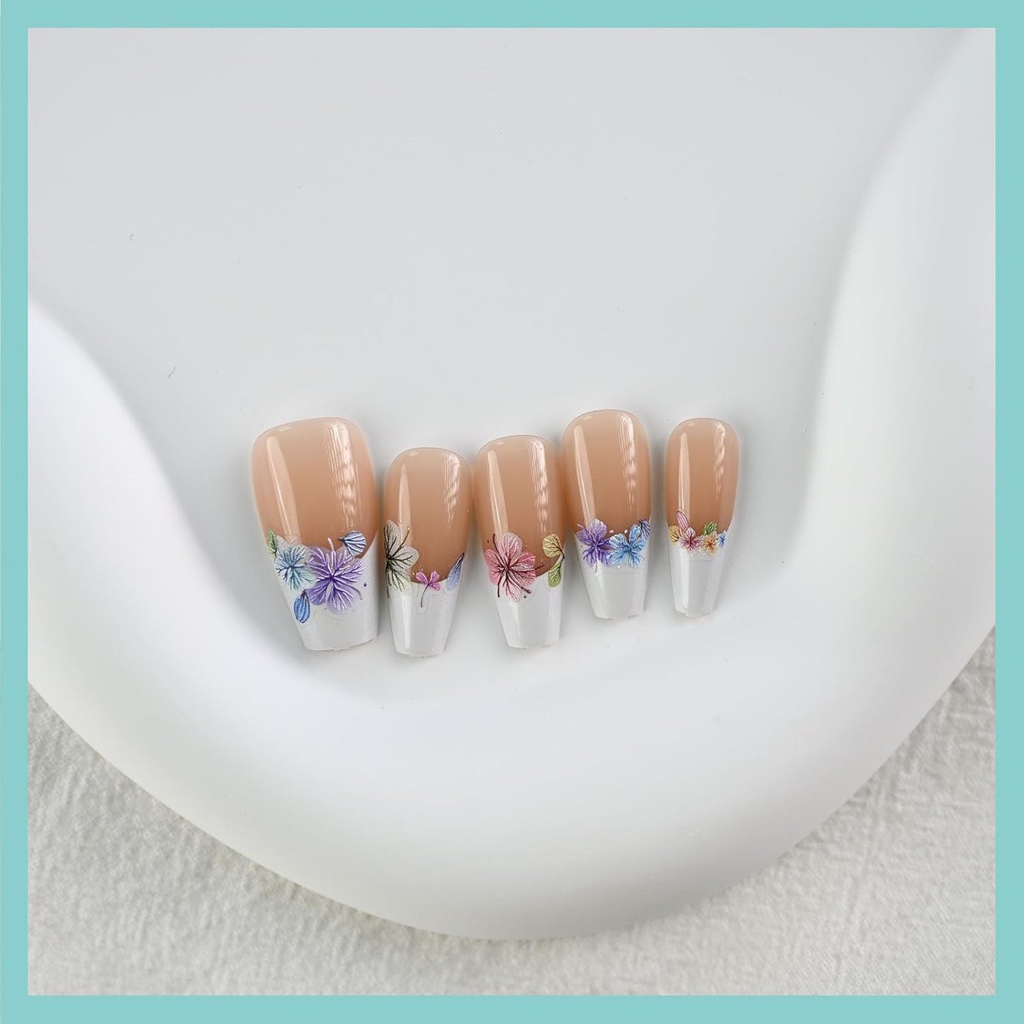 Floral Petal Nail Art Stickers, Embossed Flower Nail Decals, Self-Adhesive, Summer Spring Accessories for Women, Nail Decorations