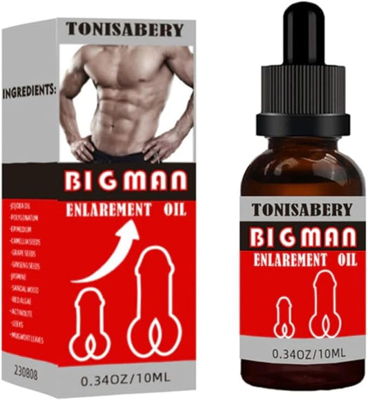 Massage Oil Enlargement Oil Increase Enlarge Gel Thicker Longer Stronger Large Size Enlarger Cream BLSEX for Men (F231-Bigman)
