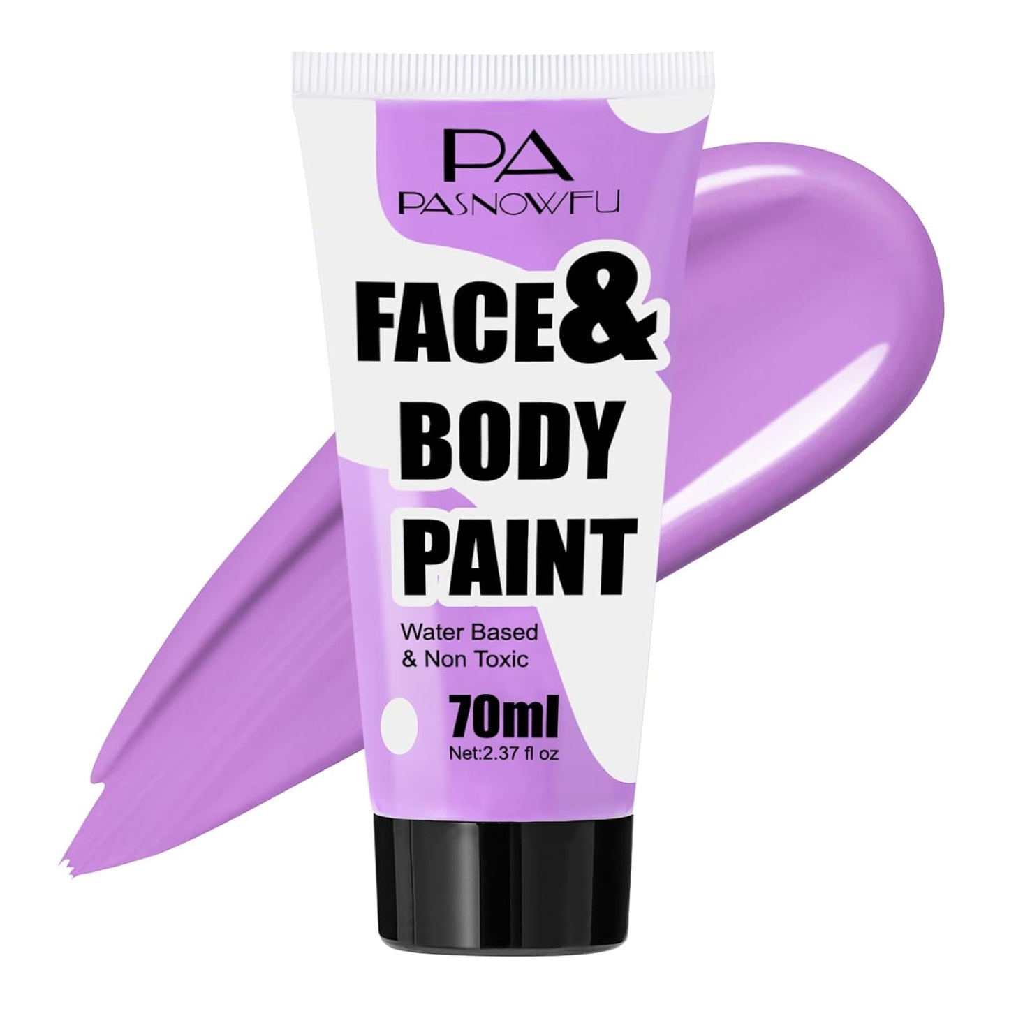 Light Purple Face Paint 70ml Large Tube, Water-Based Washable Body Paint for Halloween SFX Cosplay Makeup, Non-Toxic High-Pigment Face Body Paint for Adults Cosplay , Theater, Costume Events