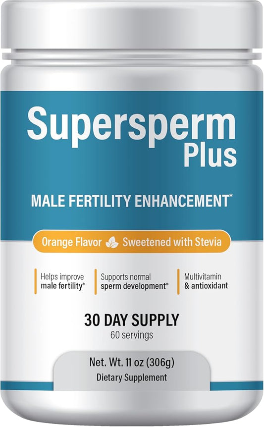 Male Fertility Supplement with L-Carnitine and L-Arginine, Preconception Fertility Formula for Optimal Count & Healthy Volume Production,1 Month Supply (60 doses) in Powder.
